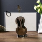 Фоторамка пластик 12х20 см "Скрипка" тёмное серебро 21,5х20х5,5 см - Фото 3
