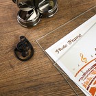 Фоторамка пластик 12х20 см "Скрипка" тёмное серебро 21,5х20х5,5 см - Фото 4