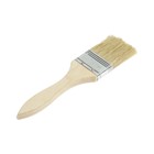 УЦЕНКА Кисть плоская ЛОМ, натуральная щетина, деревянная рукоятка, 2", 50 мм - Фото 3