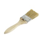 УЦЕНКА Кисть плоская ЛОМ, натуральная щетина, деревянная рукоятка, 2", 50 мм - Фото 9