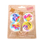 Свечи в торт «Пони», размер 1 свечи 4×4.4 см, набор 4 шт. - Фото 4