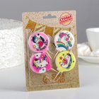 Свечи в торт «Единорожки», 4×4.4 см, 4 шт. - фото 119091787