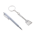 Набор подарочный 2в1: ручка, брелок-лопатка, металлик - Фото 2