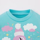 Комплект: джемпер и брюки Крошка Я "Flamingo", голубой, р.24, 68-74 см 4361394