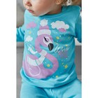 Комплект: джемпер и брюки Крошка Я "Flamingo", голубой, р.24, 68-74 см 4361394