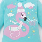 Комплект: джемпер и брюки Крошка Я "Flamingo", голубой, р.24, 68-74 см 4361394