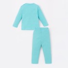 Комплект: джемпер и брюки Крошка Я "Flamingo", голубой, р.24, 68-74 см 4361394