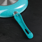Набор сковород «Гуден», 3 шт: 20×4,5 см, 24×5 см, 28×5,5 см, ручка soft-touch, цвет голубой - Фото 2
