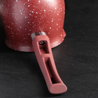 Турка Доляна «Бордо», 600 мл, пластиковая ручка, антипригарное покрытие, цвет бордовый - фото 4275700