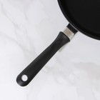 Сковорода «Каста», d=29 см, стеклянная крышка, пластиковая ручка, индукция, антипригарное покрытие, цвет чёрный - Фото 4