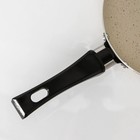 Сковорода «Стоун», d=17 см, пластиковая ручка, антипригарное покрытие, цвет бежевый - Фото 4