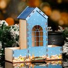 Чайный домик "Башенка. Зимняя сказка", натуральный,  20×20×8,6 см - фото 11484433