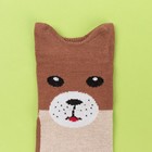 Носки детские «Медведь», цвет светло-коричневый, размер 12-14 - Фото 2
