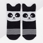 Носки детские «Панда», цвет чёрный, размер 20-22 - Фото 1