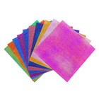 Бумага цветная Mazari, 150 х 150 мм, 10 листов, 10 цветов, блёстящая, однотонная - фото 9479690