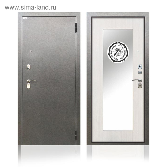 Входная дверь «Берлога Тринити Милли», 870 × 2060 правая, цвет ясень белый - Фото 1