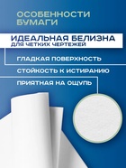 Набор ватманов чертёжных А1, 5 листов, 200 г/м², ГОЗНАК - Фото 3