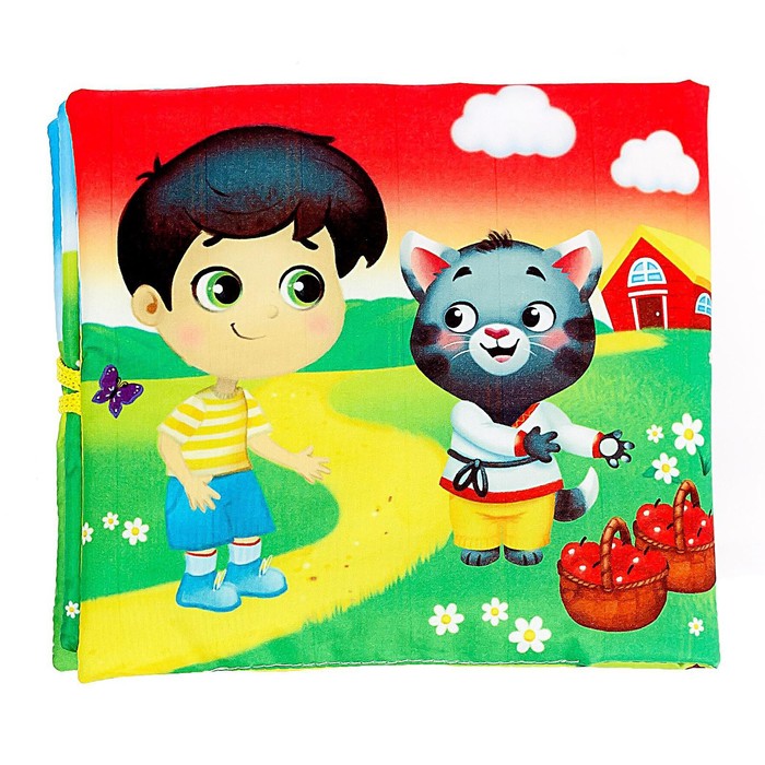 Развивающая игрушка-книжка «Потешки-веселушки «, 16 × 18 см - фото 1912223101