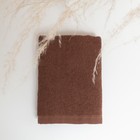 Салфетка махровая 30х30см (фас 5шт) коричневый, хлопок 100%, 360 г/м2 - Фото 2
