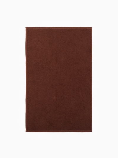 Полотенце махровое 50×80 см, коричневый, хлопок 100%, 360 г/м²