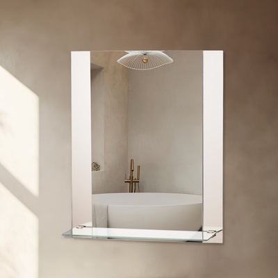 Зеркало интерьерное настенное, с полкой, 37×45 см