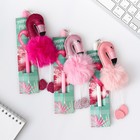 Ручка - пушистик "Тропическая. Фламинго", МИКС - Фото 7