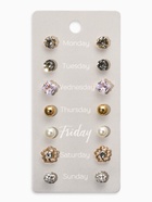 Серьги пусеты QF «На каждый день», 7 пар, набор вечеринка, миксы - Фото 3