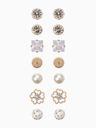 Серьги пусеты QF «На каждый день», 7 пар, набор вечеринка, миксы - Фото 1