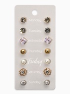 Серьги пусеты QF «На каждый день», 7 пар, набор вечеринка, миксы - Фото 4