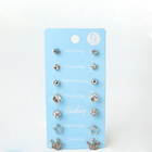 Серьги пусеты QF «На каждый день», 7 пар, набор принцесса, цвет МИКС - Фото 3