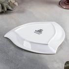 Тарелка фарфоровая треугольная Wilmax Ariela, d=20,5 см, цвет белый - Фото 3