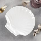 Блюдо-ракушка фарфоровое Wilmax Shelley, d=20 см, белое - Фото 1