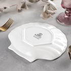 Блюдо-ракушка фарфоровое Wilmax Shelley, d=20 см, белое - Фото 3