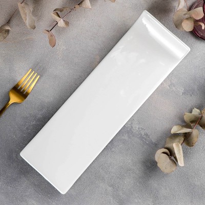 Блюдо Wilmax, 30.5×9.5 см, фарфор, цвет белый