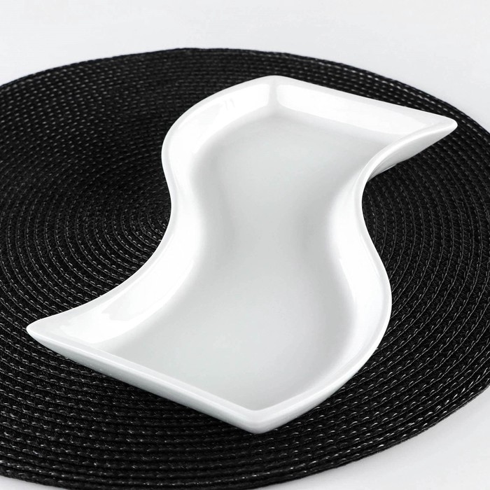 Блюдо фарфоровое Wilmax, 24×11 см, цвет белый - Фото 1