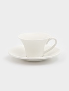 Кофейная пара Wilmax, 2 предмета: кружка 100 мл, блюдце d=13 см, фарфор, белая - Фото 1