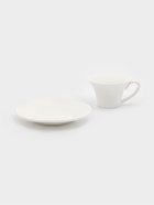 Кофейная пара Wilmax, 2 предмета: кружка 100 мл, блюдце d=13 см, фарфор, белая - Фото 2