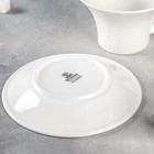 Чайная пара Wilmax, 2 предмета: чашка 330 мл, блюдце, фарфор, белая - Фото 3