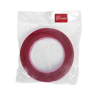 Клейкая лента TORSO, прозрачная, двусторонняя, акриловая, 10 мм × 10 м - Фото 3