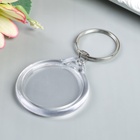 Заготовка брелок круг набор 2 детали (вставка 32х32) 4х4 см - Фото 4