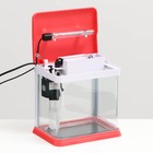 Аквариум SeaStar HX-180F в комплекте: LED-лампа, фильтр, 3,5 л, красный - Фото 3