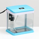 Аквариум SeaStar HX-180F в комплекте: LED-лампа, фильтр, 3,5 л, синий - Фото 1