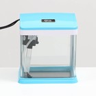 Аквариум SeaStar HX-180F в комплекте: LED-лампа, фильтр, 3,5 л, синий - Фото 2