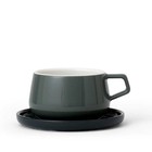Чайная чашка с блюдцем VIVA Scandinavia Ella, 300 мл, цвет мятный - фото 298195838