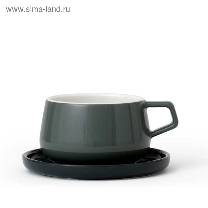 Чайная чашка с блюдцем VIVA Scandinavia Ella, 300 мл, цвет мятный - Фото 1