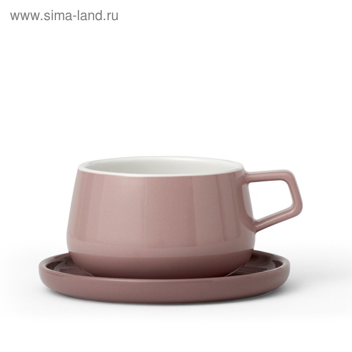 Чайная чашка с блюдцем VIVA Scandinavia Ella, 300 мл, цвет чайная роза - Фото 1