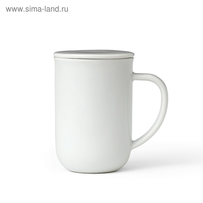 Чайная кружка VIVA Scandinavia Minima, с ситечком, 500 мл, цвет белый - Фото 1