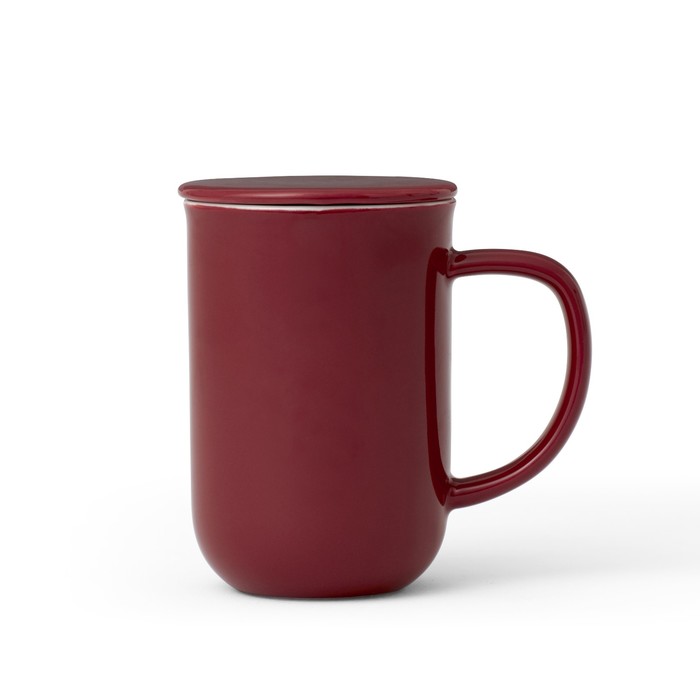 Чайная кружка VIVA Scandinavia Minima, с ситечком, 500 мл, цвет бордовый
