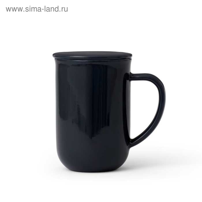 Чайная кружка VIVA Scandinavia Minima, с ситечком, 500 мл, цвет тёмно-синий - Фото 1