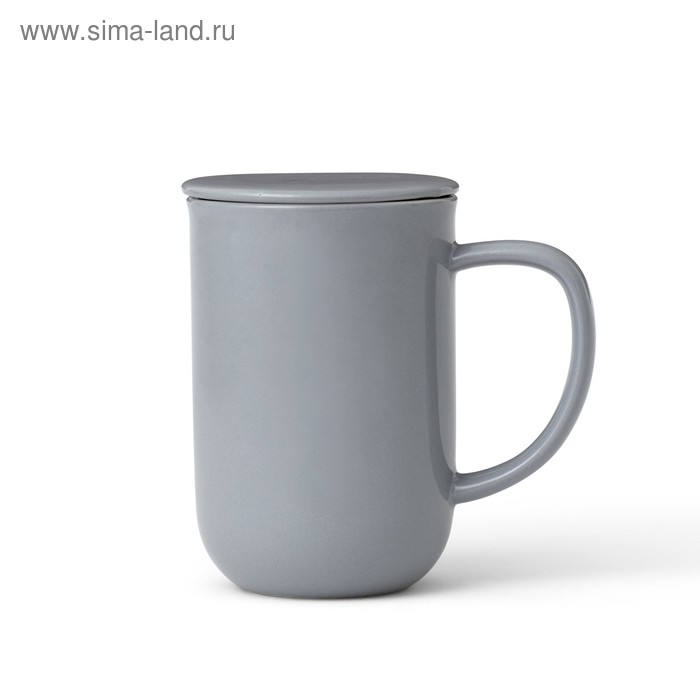 Чайная кружка VIVA Scandinavia Minima, с ситечком, 500 мл, цвет серо-голубой - Фото 1